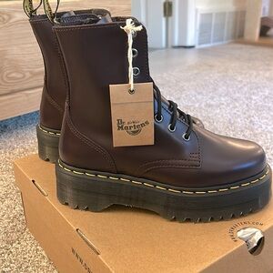 NWT Dr. Martens Burgundy Jadon Lace up Boots Women’s size 7